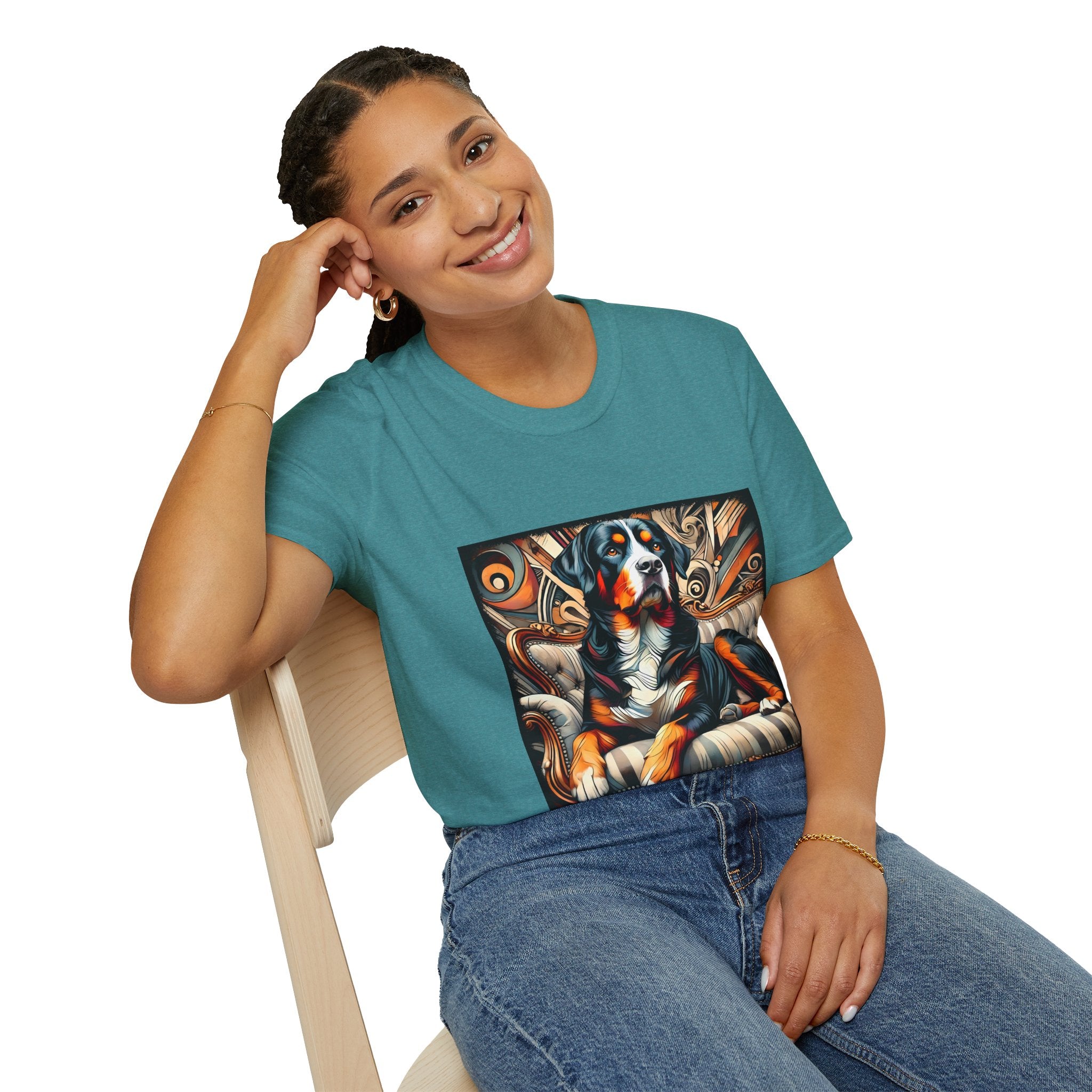 Swiss Mountain Dog Warm Rebel | Unisex Dog T-Shirt