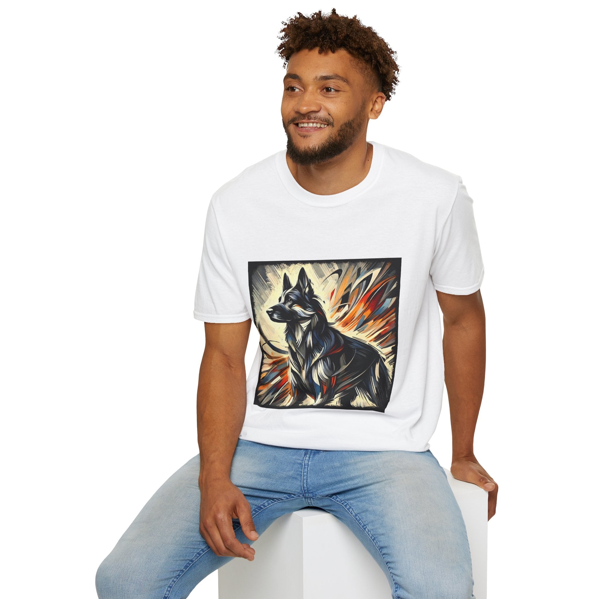 German Shepherd Fire Classic | Unisex Dog T-Shirt