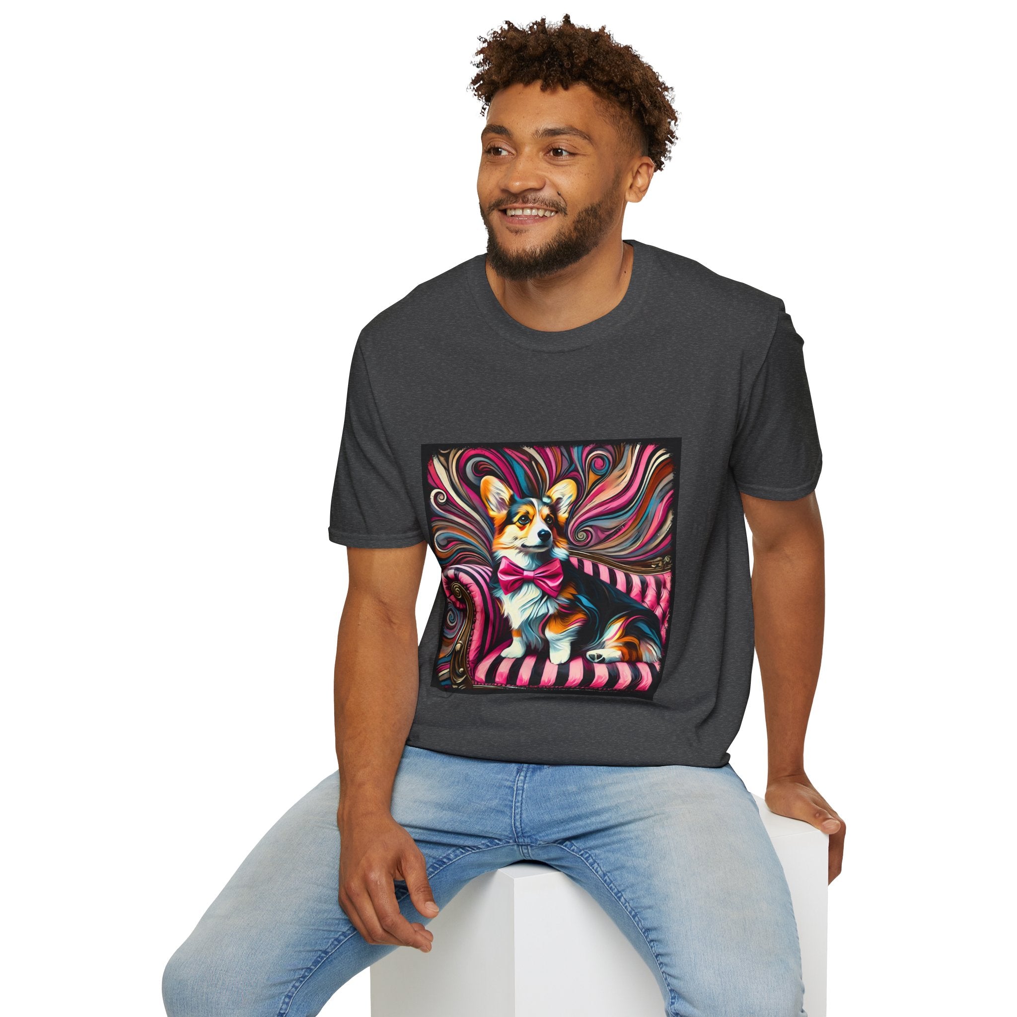 Pembroke Welsh Corgi Bold Rocker | Unisex Dog T-Shirt