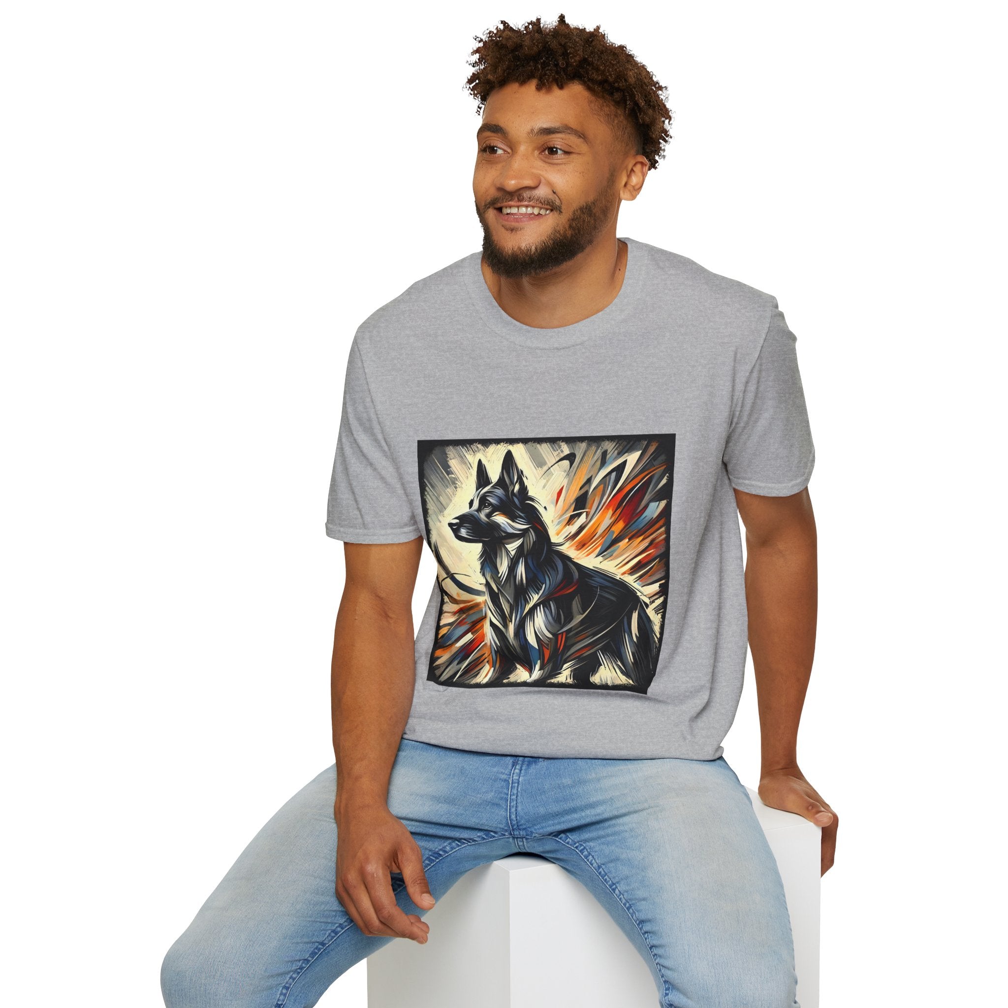 German Shepherd Fire Classic | Unisex Dog T-Shirt