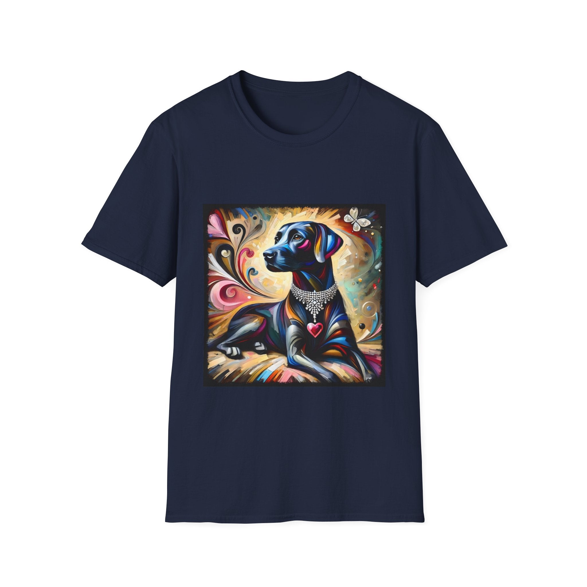 Labrador Retriever Diamond Heart Swirl | Unisex Dog T-Shirt