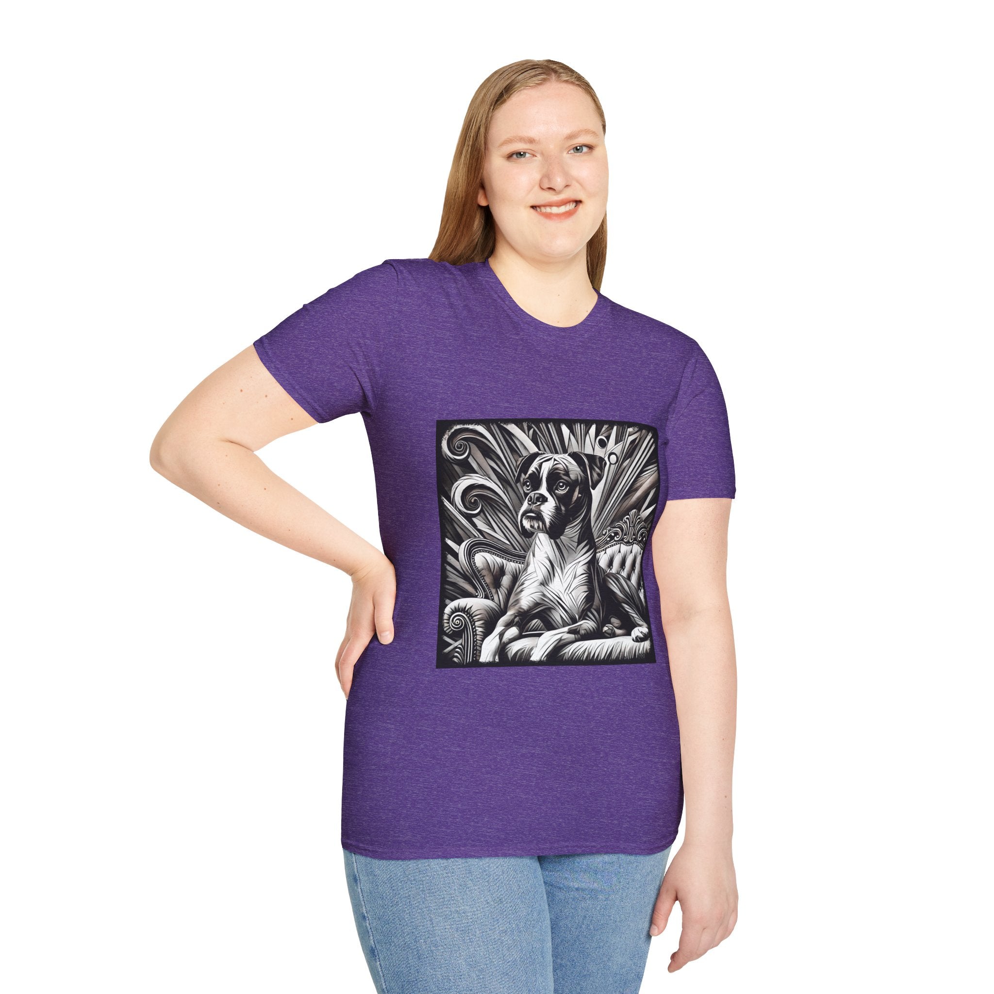 Boxer B&W Bold | Unisex Dog T-Shirt