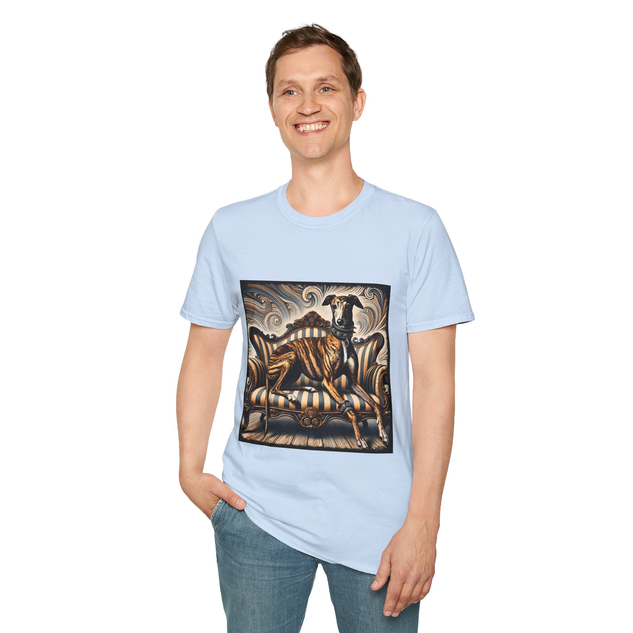 Greyhound Brindle Rocker | Unisex Dog T-Shirt