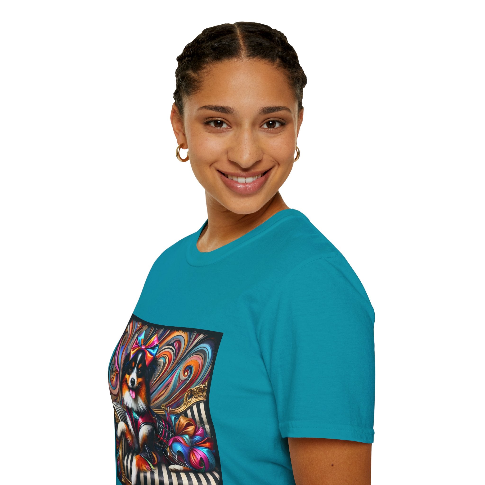 Australian Shepherd Bold Glam Rocker | Unisex Dog T-Shirt