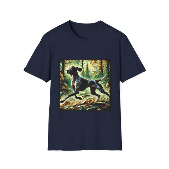 German Shorthaired Pointer Trailhead Classic design dog lover unisex t-shirt in navy