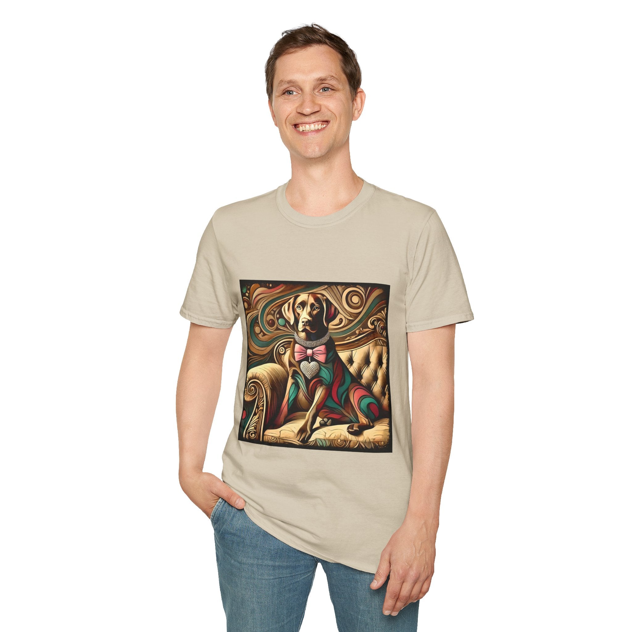 Labrador Retriever Warm Diamond Swirl | Unisex Dog T-Shirt