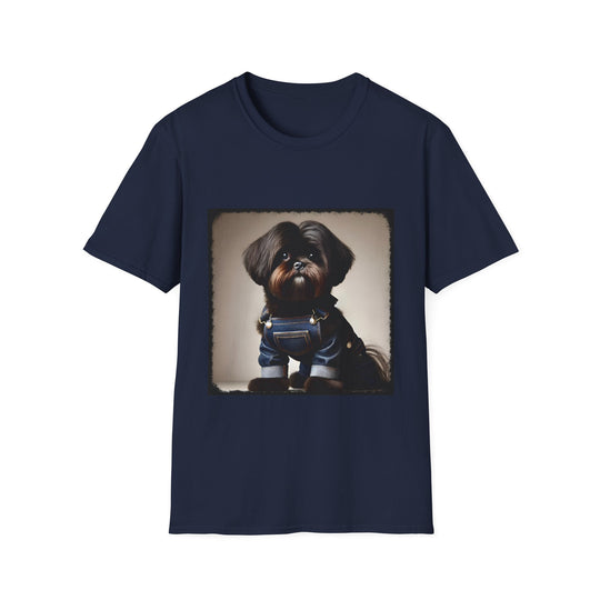 Shih Tzu Jean Dream design dog lover unisex t-shirt in navy