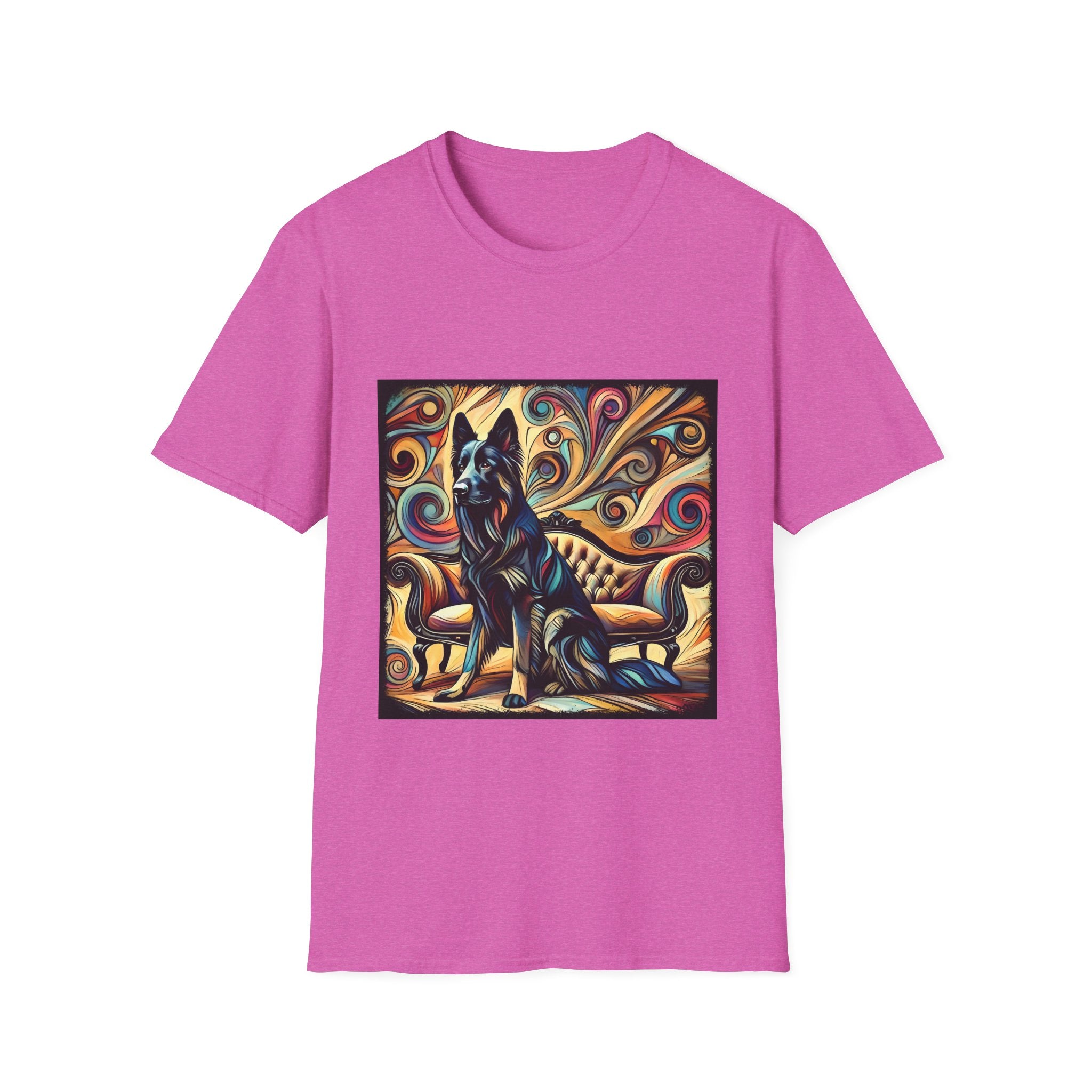 German Shepherd Multicolor Swirl | Unisex Dog T-Shirt