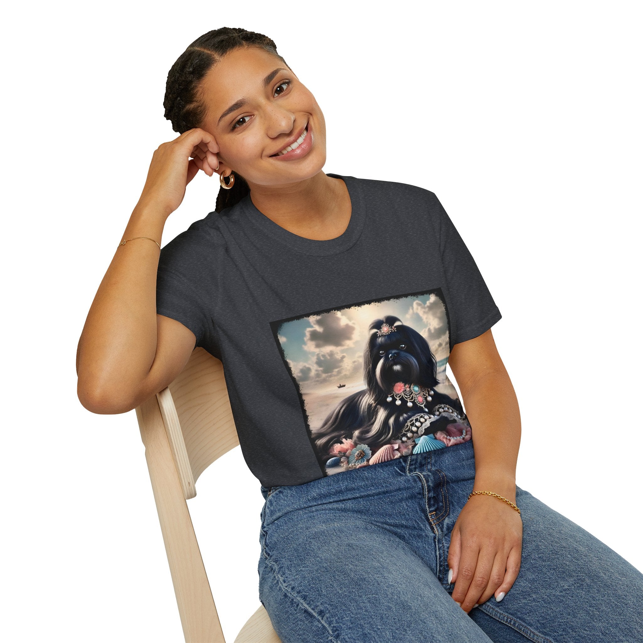 Shih Tzu Shell Chic | Unisex Dog T-Shirt