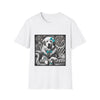 Great Pyrenees B&W Turquoise Bow | Unisex Dog T-Shirt