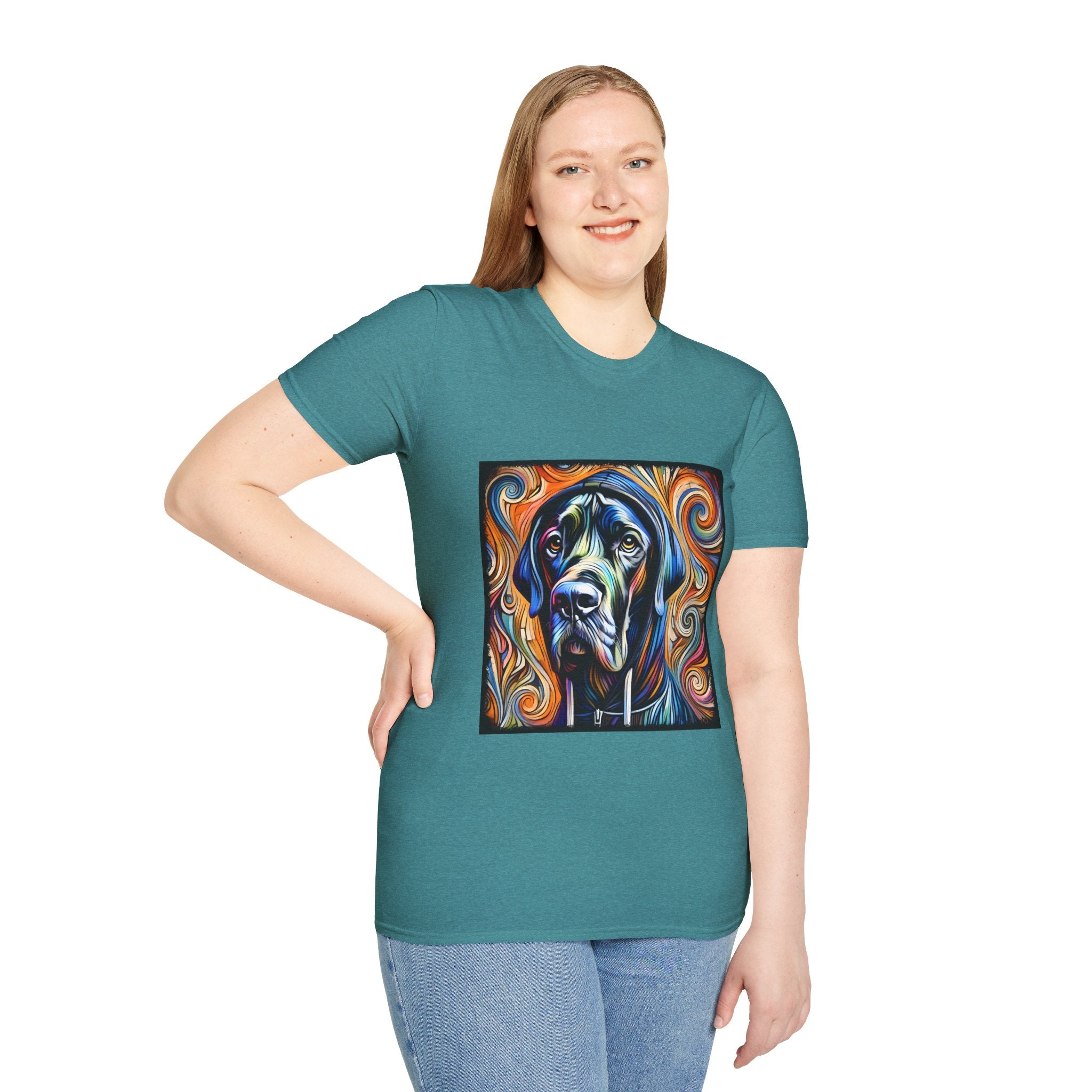 Great Dane Relaxed Swirl II | Unisex Dog T-Shirt