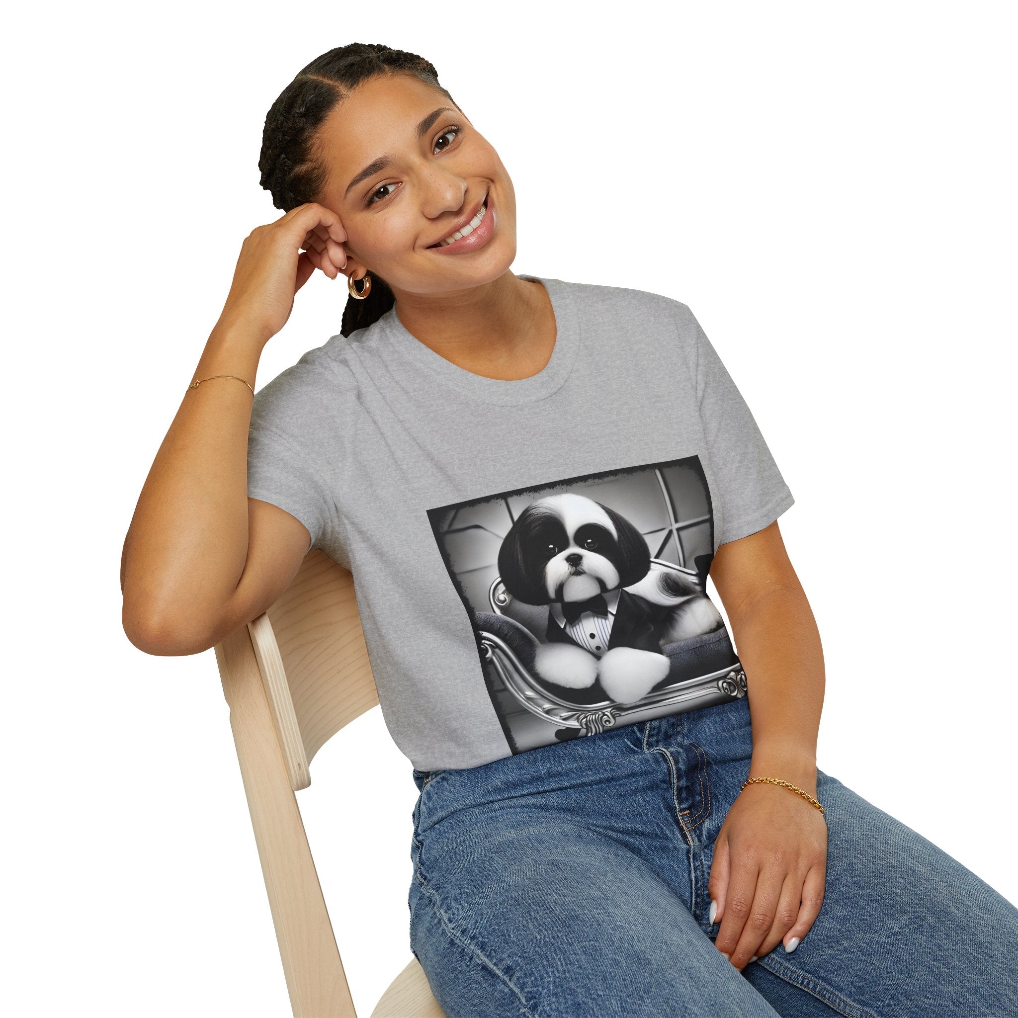 Shih Tzu Bowtie Boss | Unisex Dog T-Shirt