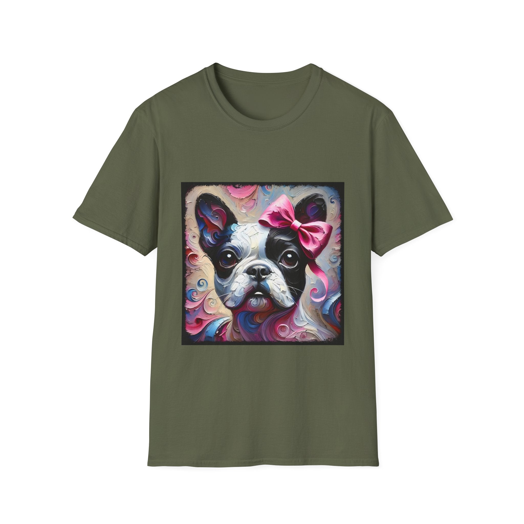 French Bulldog Shirt | Textured Swirl Dog Lover Tee