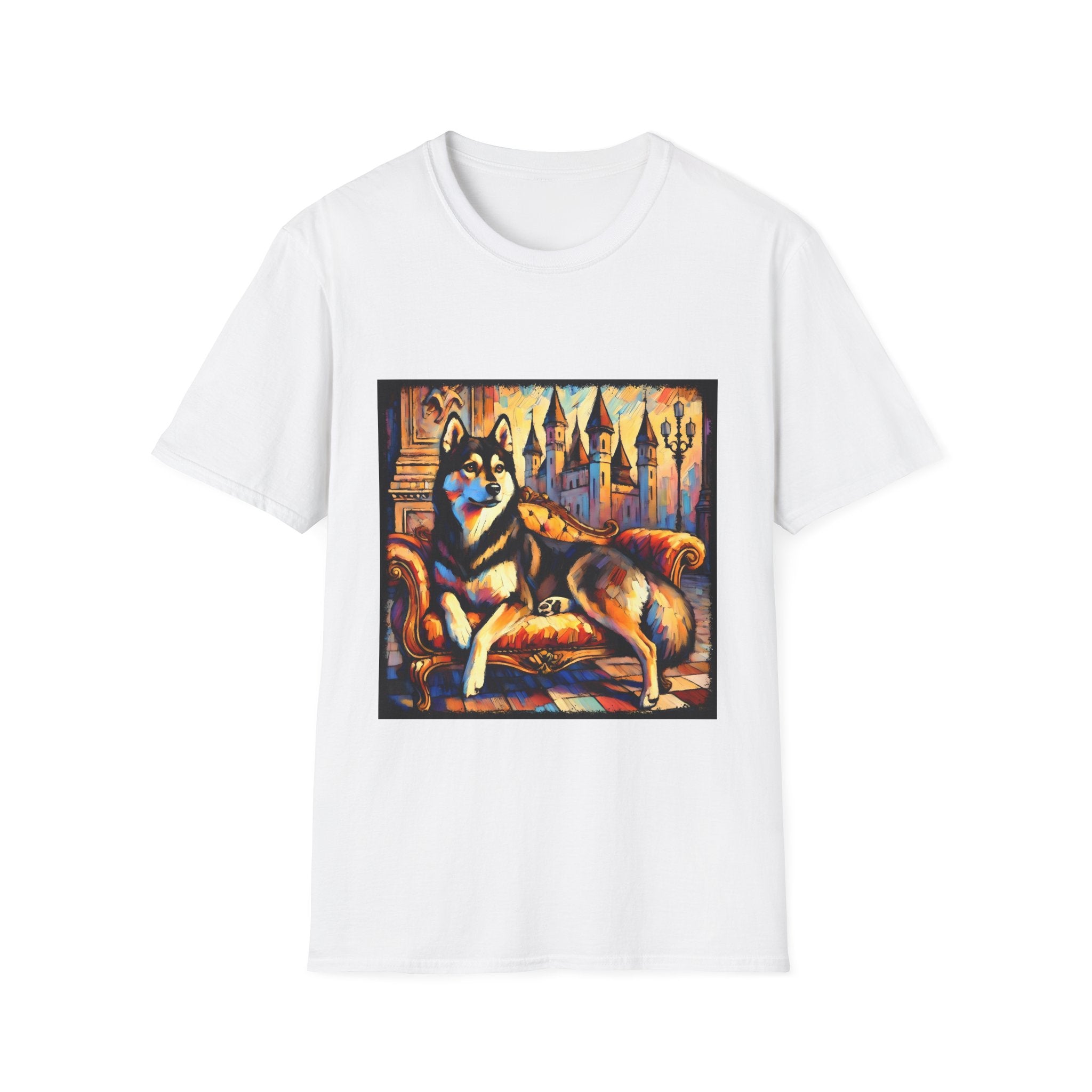 Siberian Husky Watercolor Classic | Unisex Dog T-Shirt