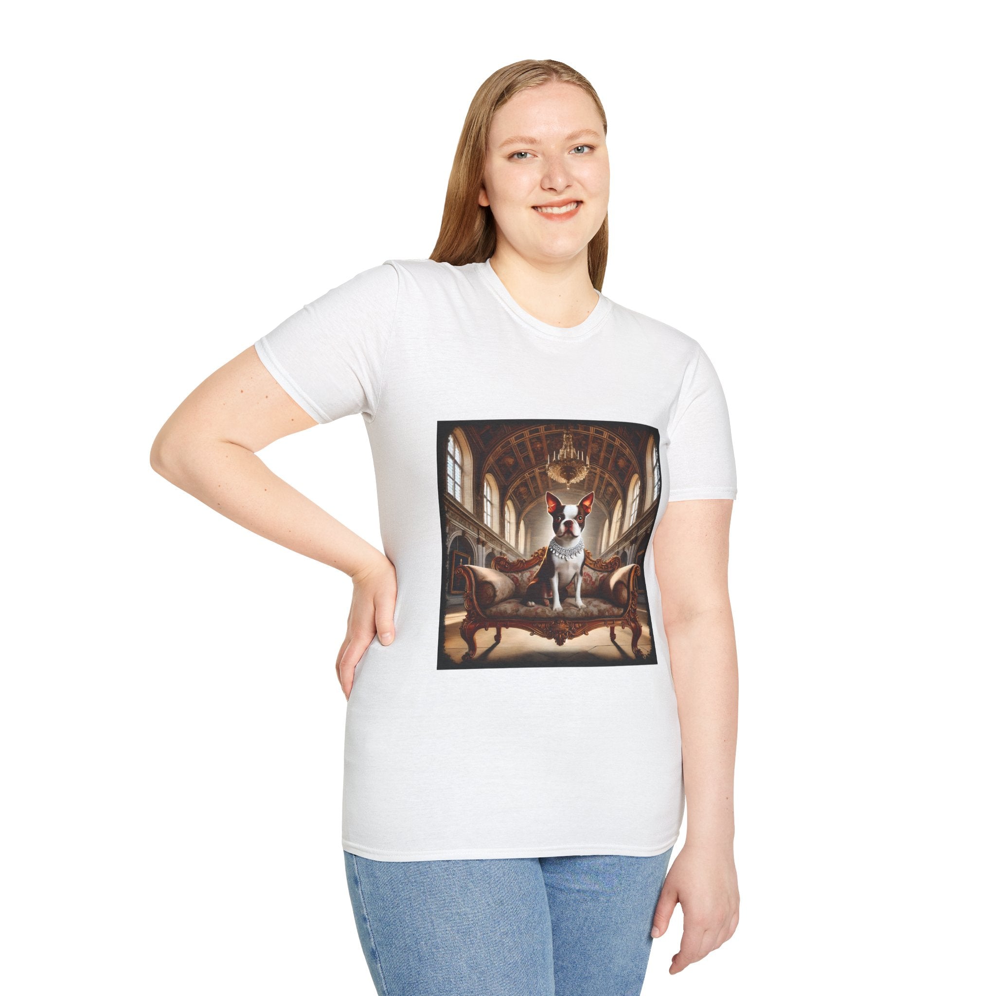 Boston Terrier Poised Princess  | Unisex Dog T-Shirt
