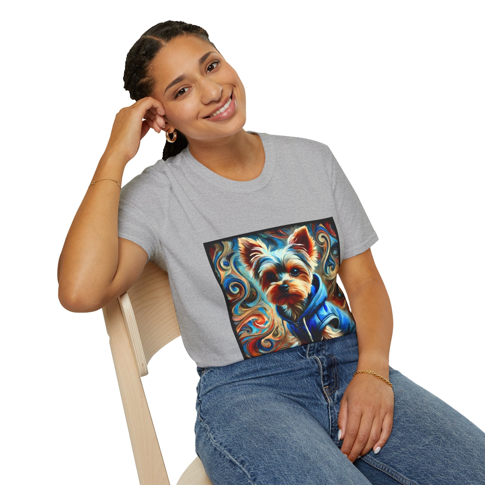 Yorkshire Terrier Metro Swirl | Unisex Dog T-Shirt