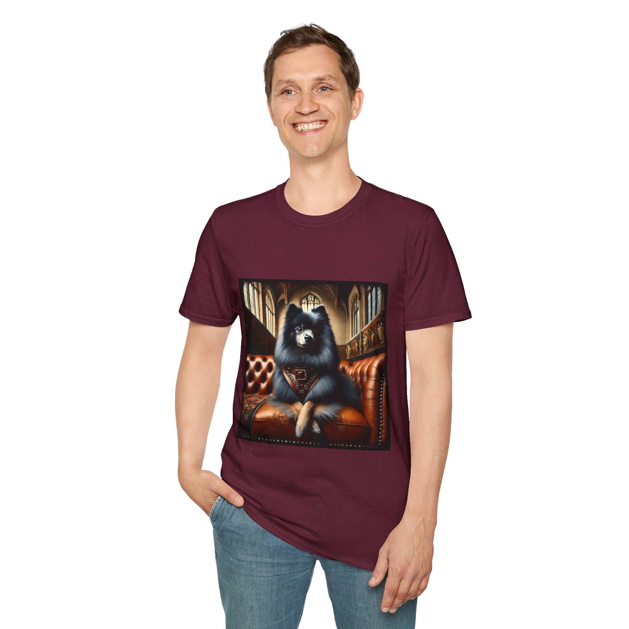 Pomeranian Poised Prince | Unisex Dog T-Shirt
