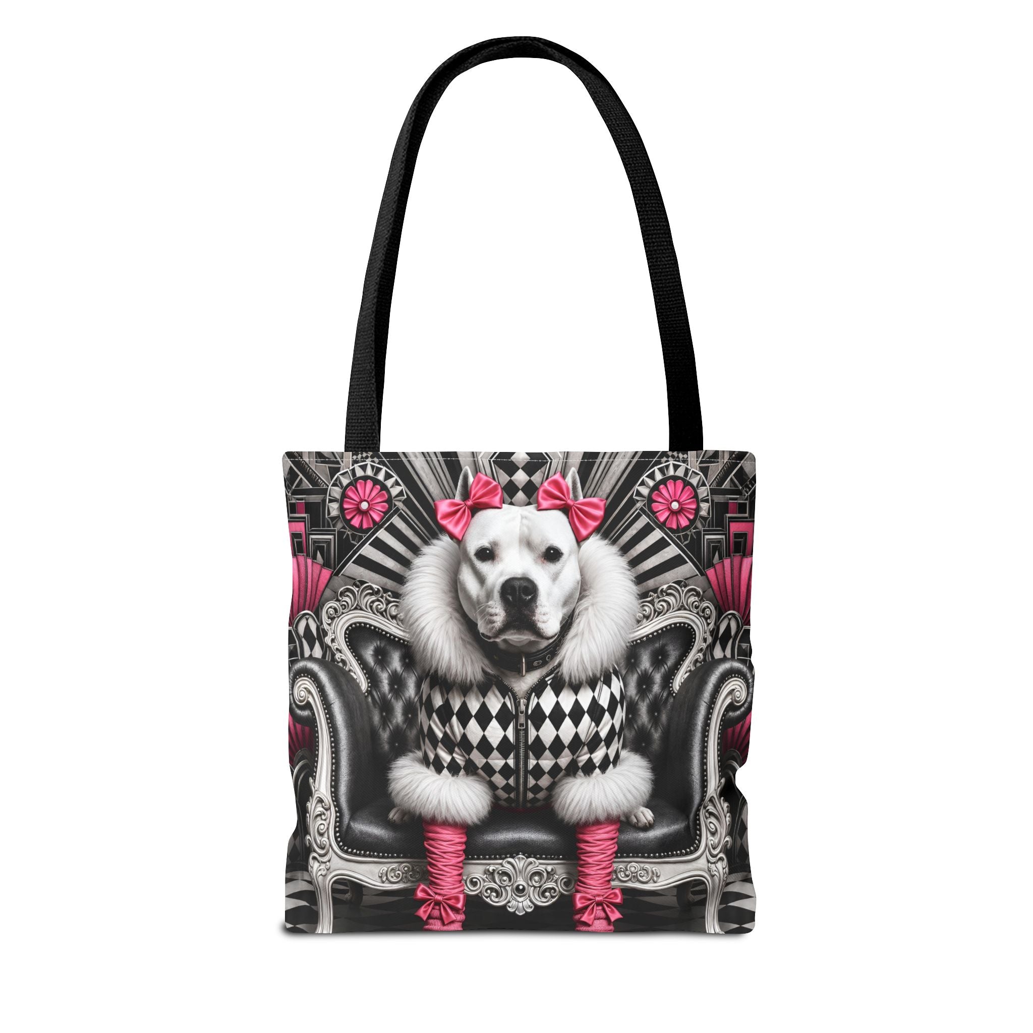 American Pit Bull Terrier Tote Bag | Pretty in Pink Dog Lover Gift