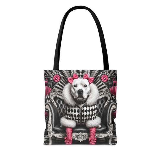 American Pit Bull Terrier Tote Bag | Pretty in Pink Dog Lover Gift