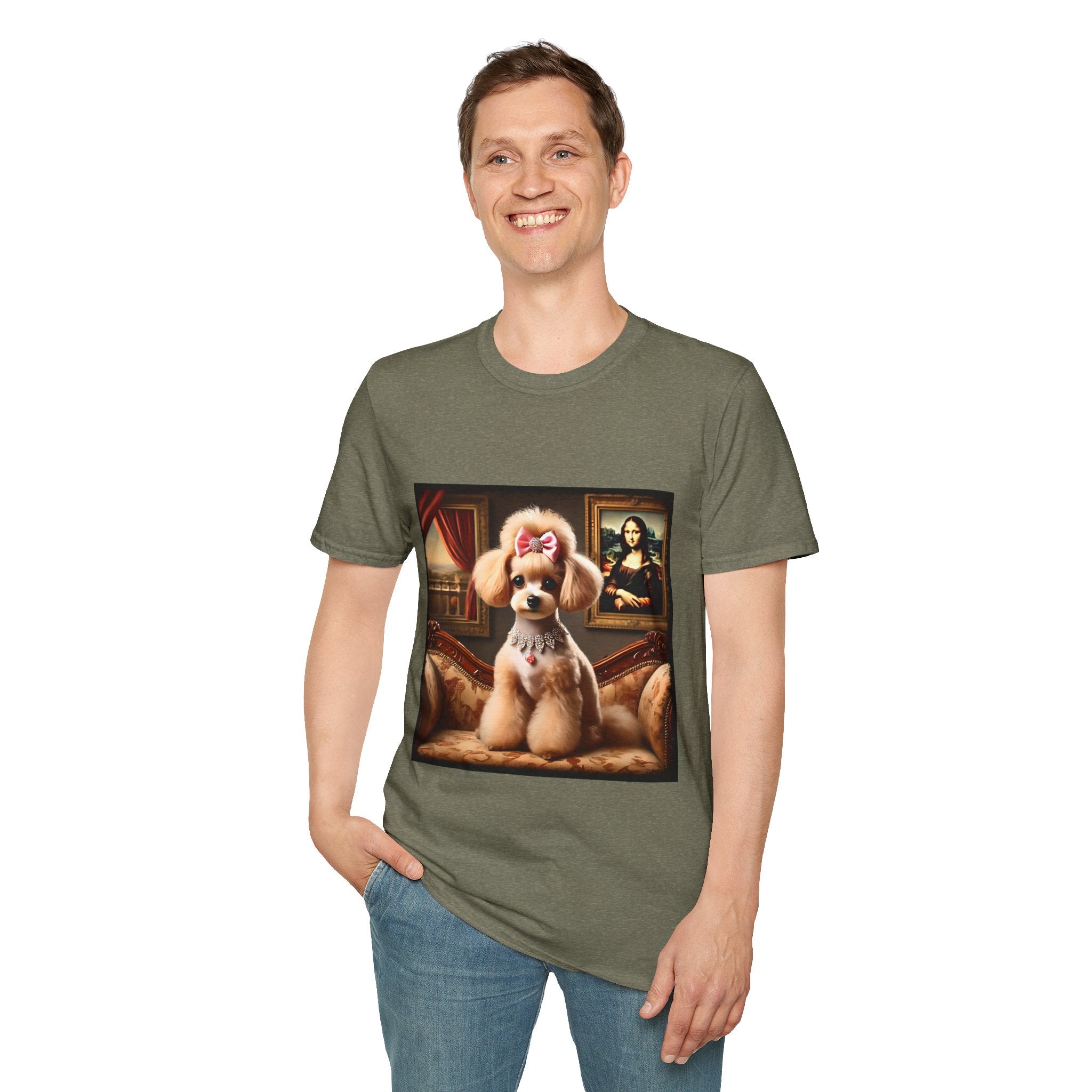 Poodle Diamond Bow Princess | Unisex Dog T-Shirt
