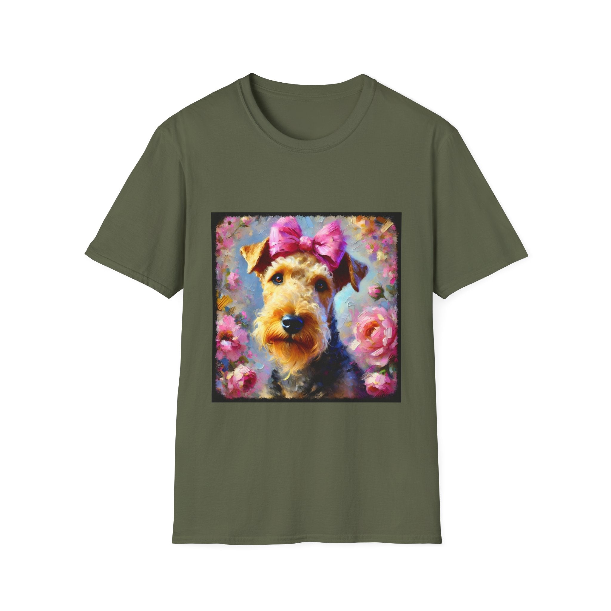 Airedale Terrier Shirt | Pastel Rose Classic Dog Lover Tee