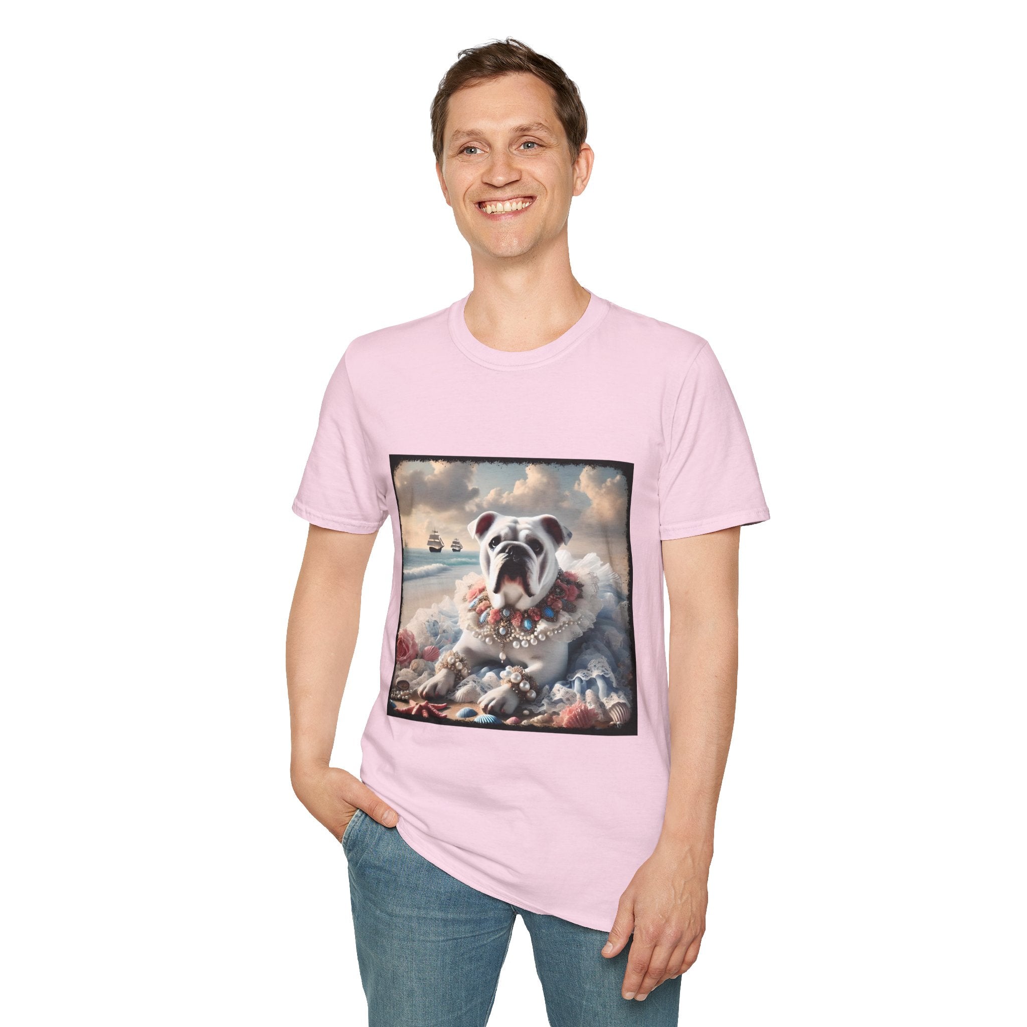 Bulldog Beach Dream | Unisex Dog T-Shirt