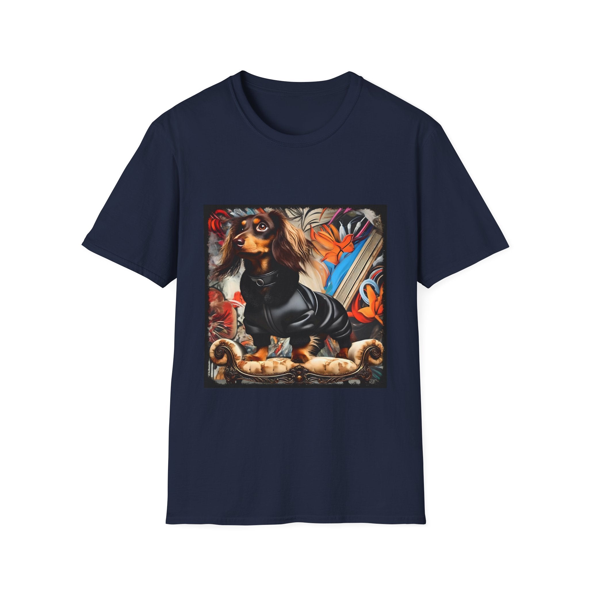 Dachshund Grunge Chic | Unisex Dog T-Shirt