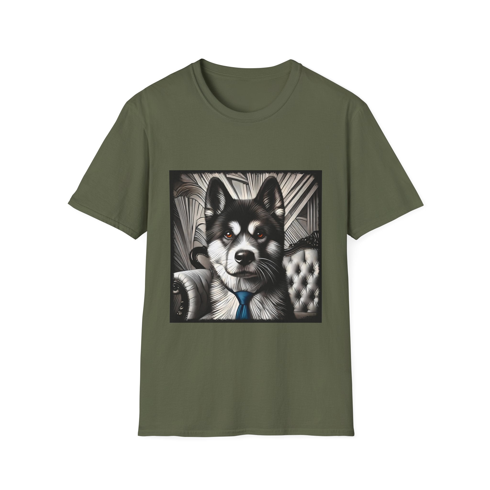 Akita Shirt | B&W Bold Eyes Dog Lover Tee