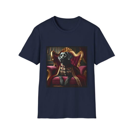 Labrador Retriever Velvet Vibe design dog lover unisex t-shirt in navy