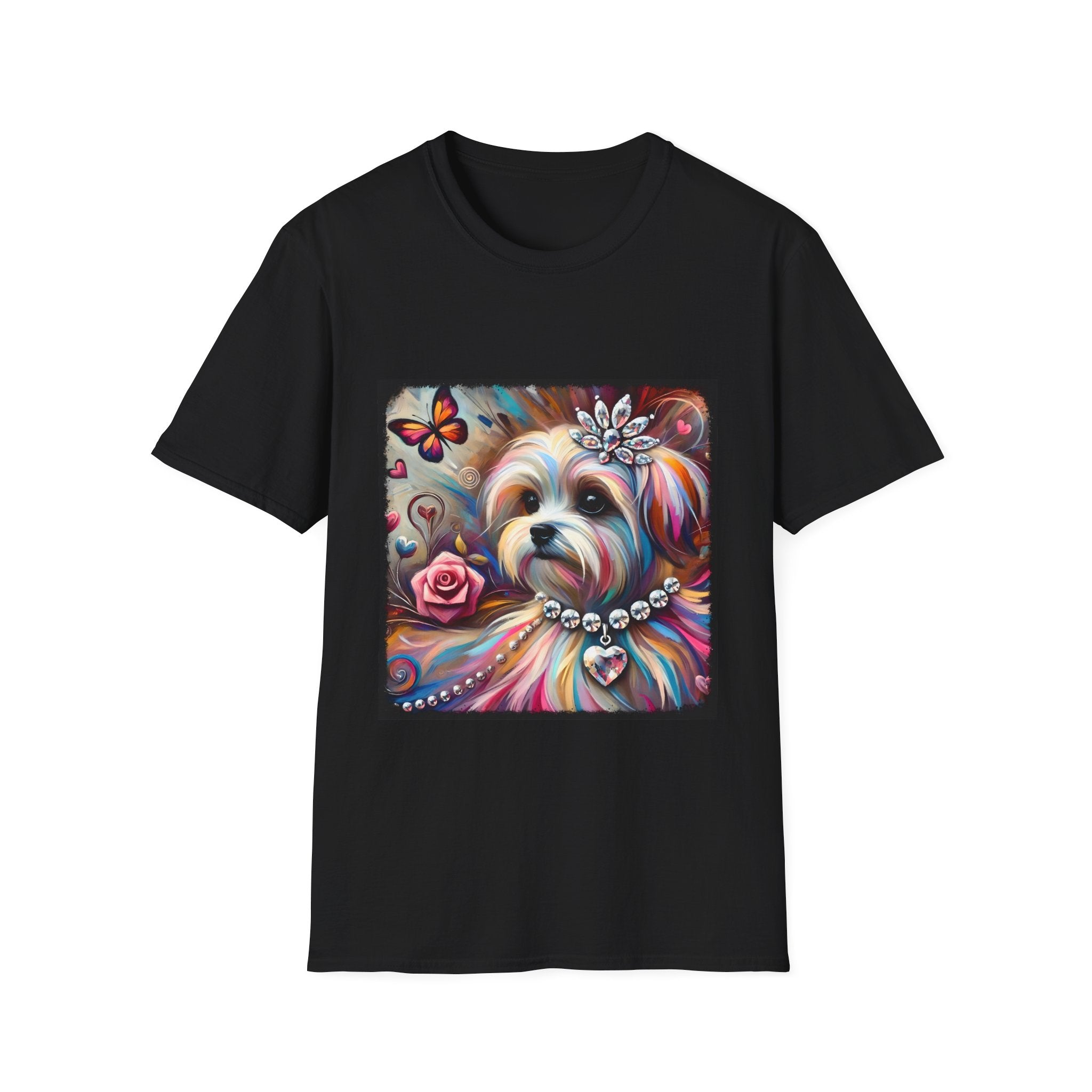 Maltese Diamond Heart Classic | Unisex Dog T-Shirt