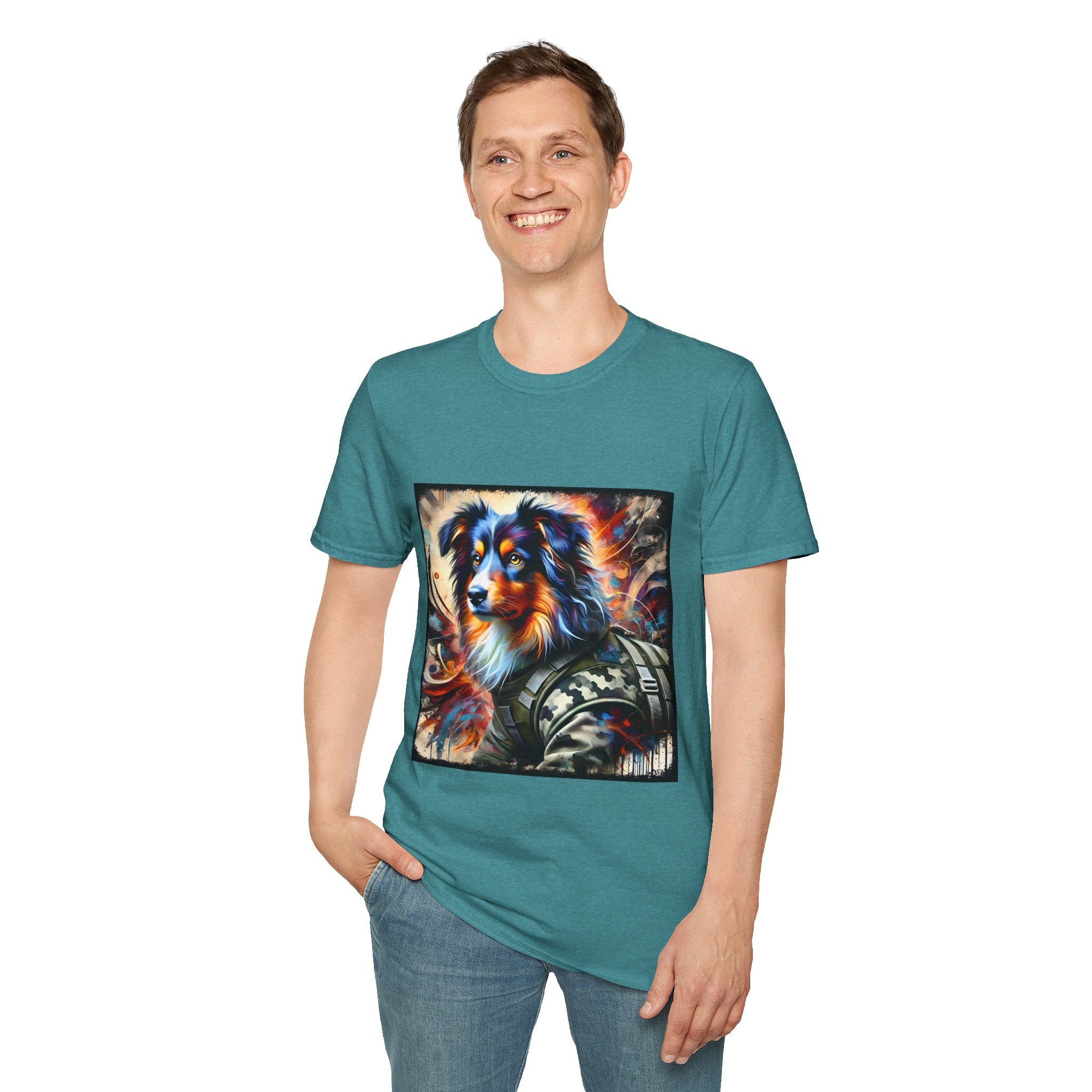 Miniature American Shepherd Camo Classic | Unisex Dog T-Shirt