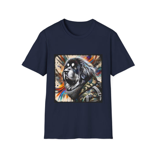 Tibetan Mastiff Bold Armor Classic design dog lover unisex t-shirt in navy