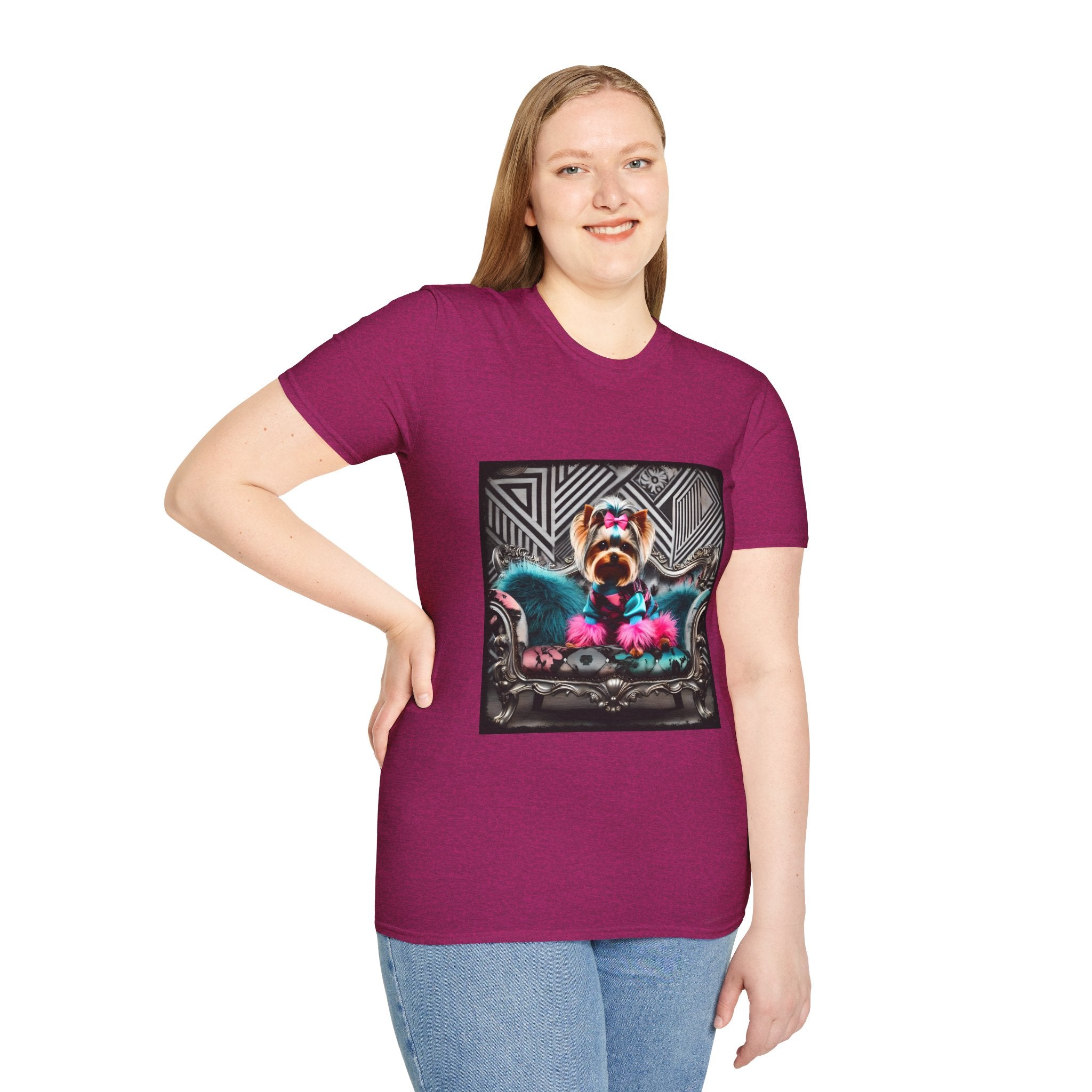 Yorkshire Terrier Chic Rocker | Unisex Dog T-Shirt