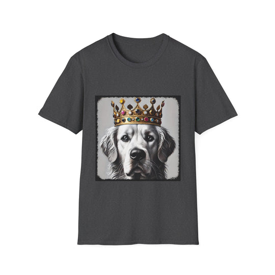 Golden Retriever King Supreme design dog lover unisex t-shirt in dark heather