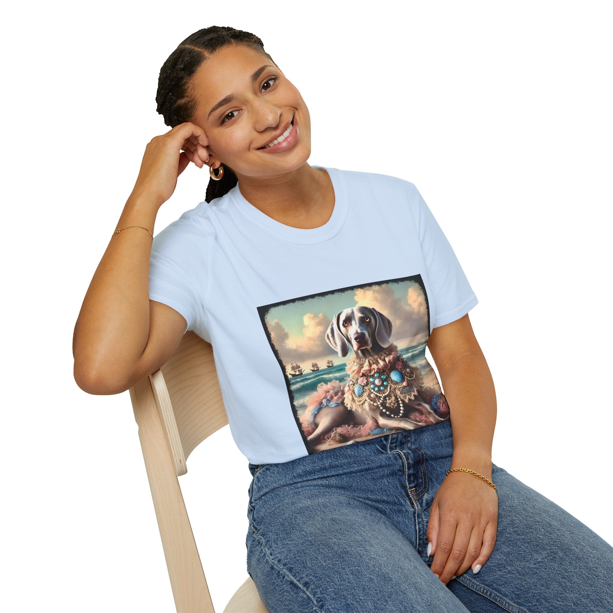 Weimaraner Seashell Siren | Unisex Dog T-Shirt