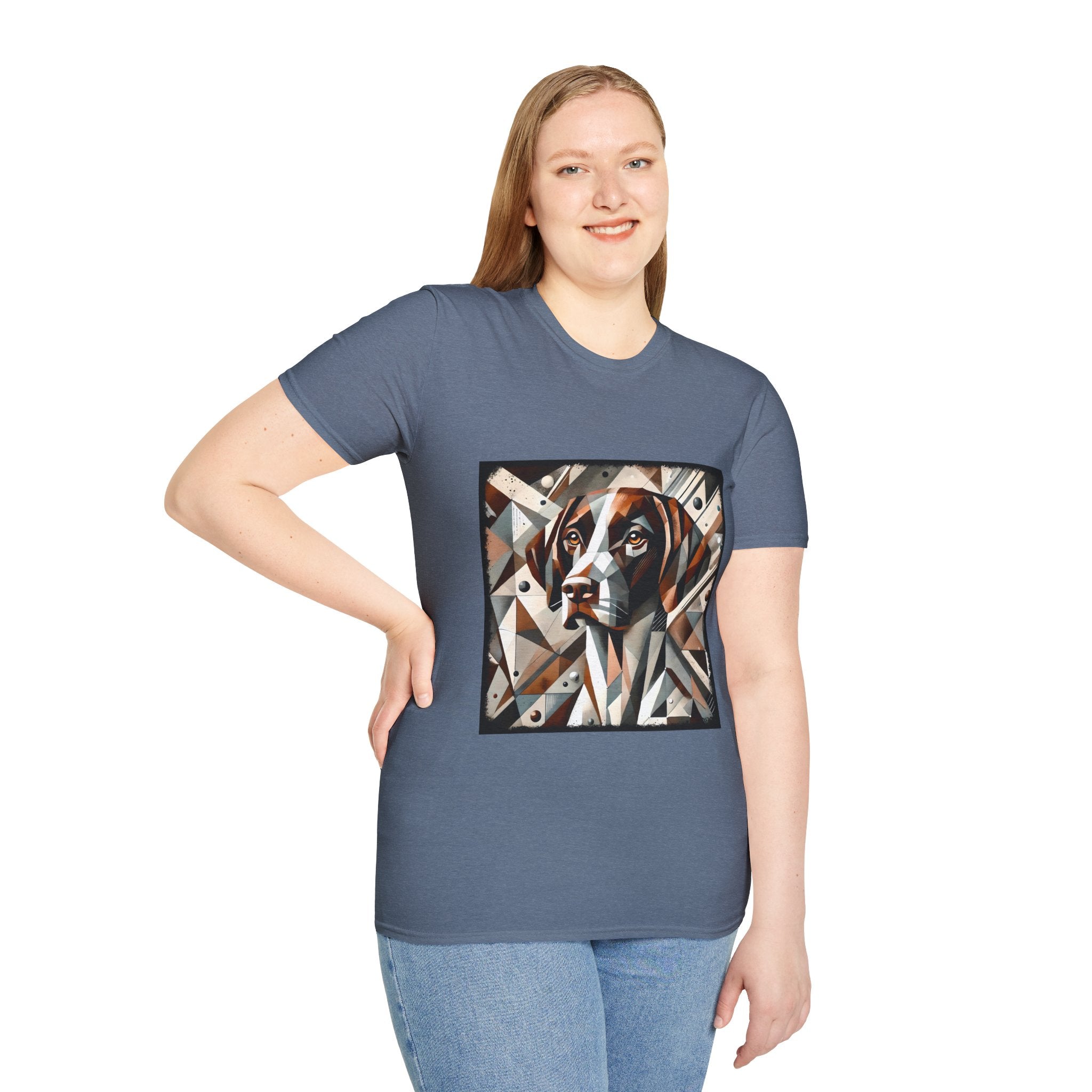 German Shorthaired Pointer Warm Geometric | Unisex Dog T-Shirt