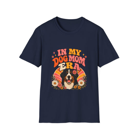 Bernese Mountain Dog Dog Mom Era design dog lover unisex t-shirt in navy