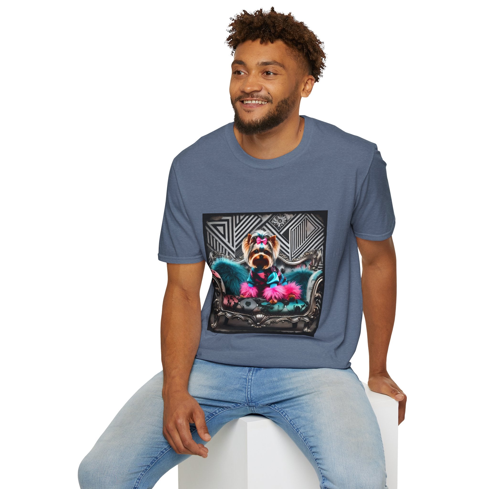 Yorkshire Terrier Chic Rocker | Unisex Dog T-Shirt