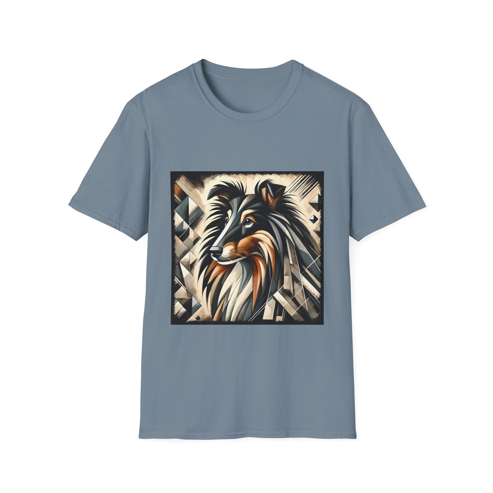 Collie Bold Geometric | Unisex Dog T-Shirt