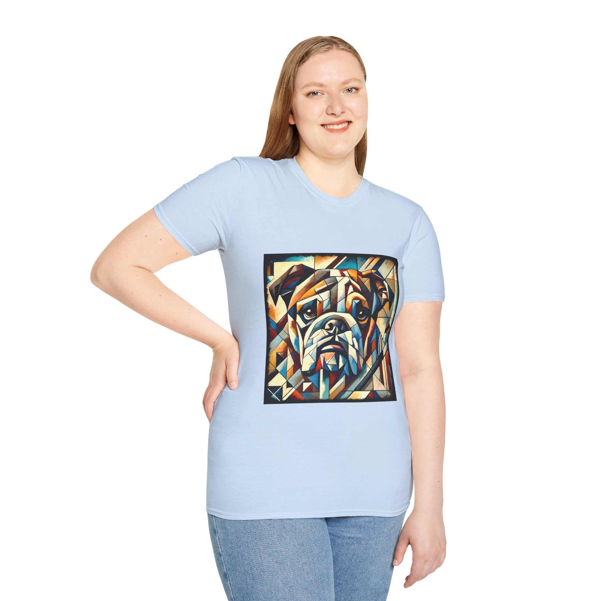 Bulldog Warm Geometric | Unisex Dog T-Shirt