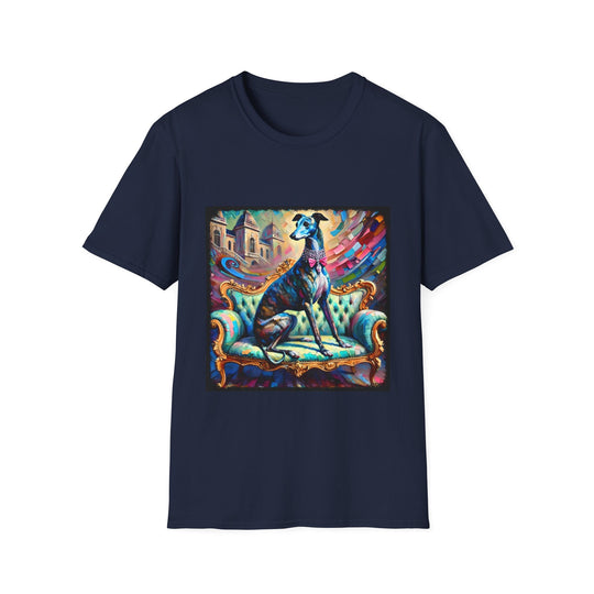 Greyhound Diamond Princess Classic design dog lover unisex t-shirt in navy