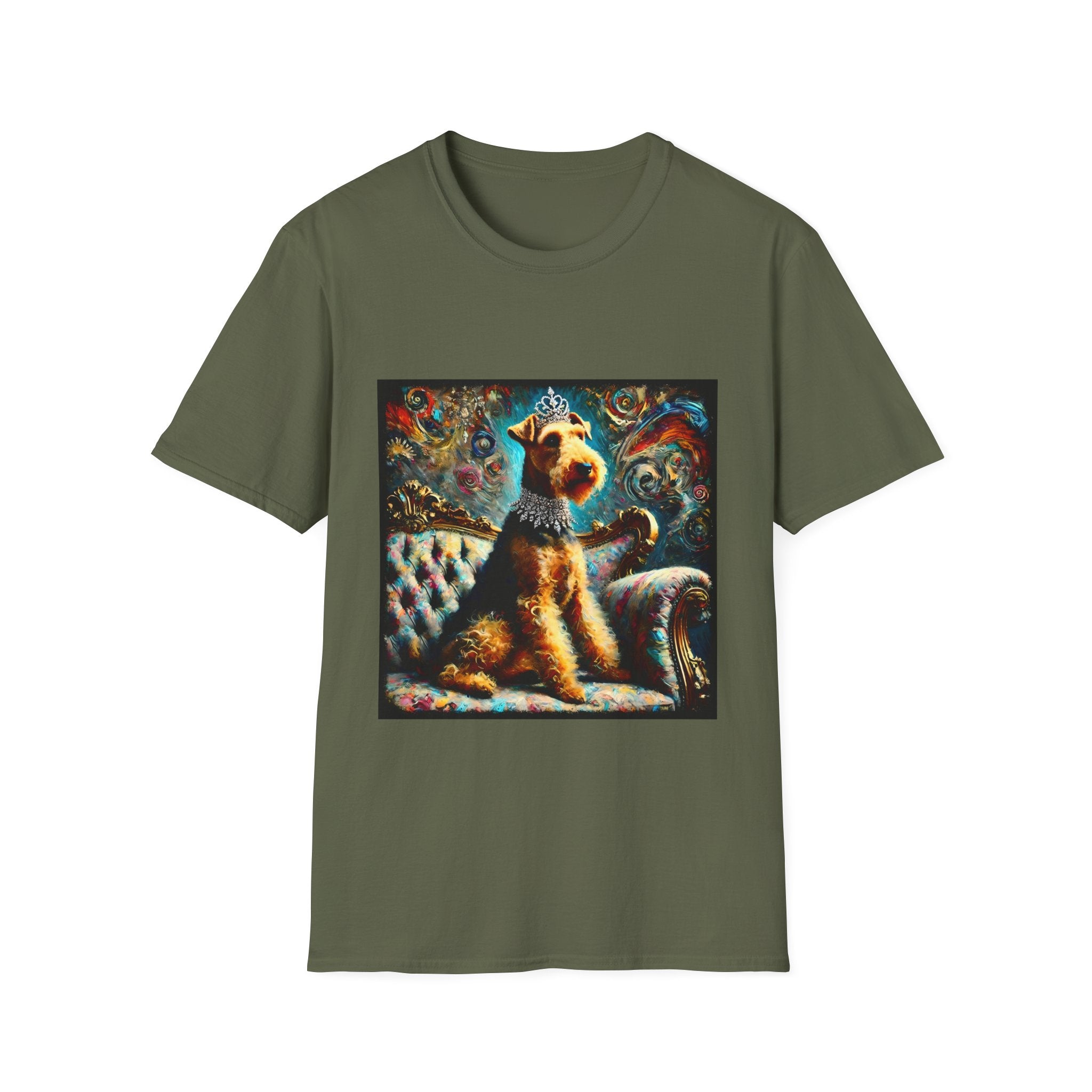 Airedale Terrier Shirt | Diamond Princess Swirl Dog Lover Tee