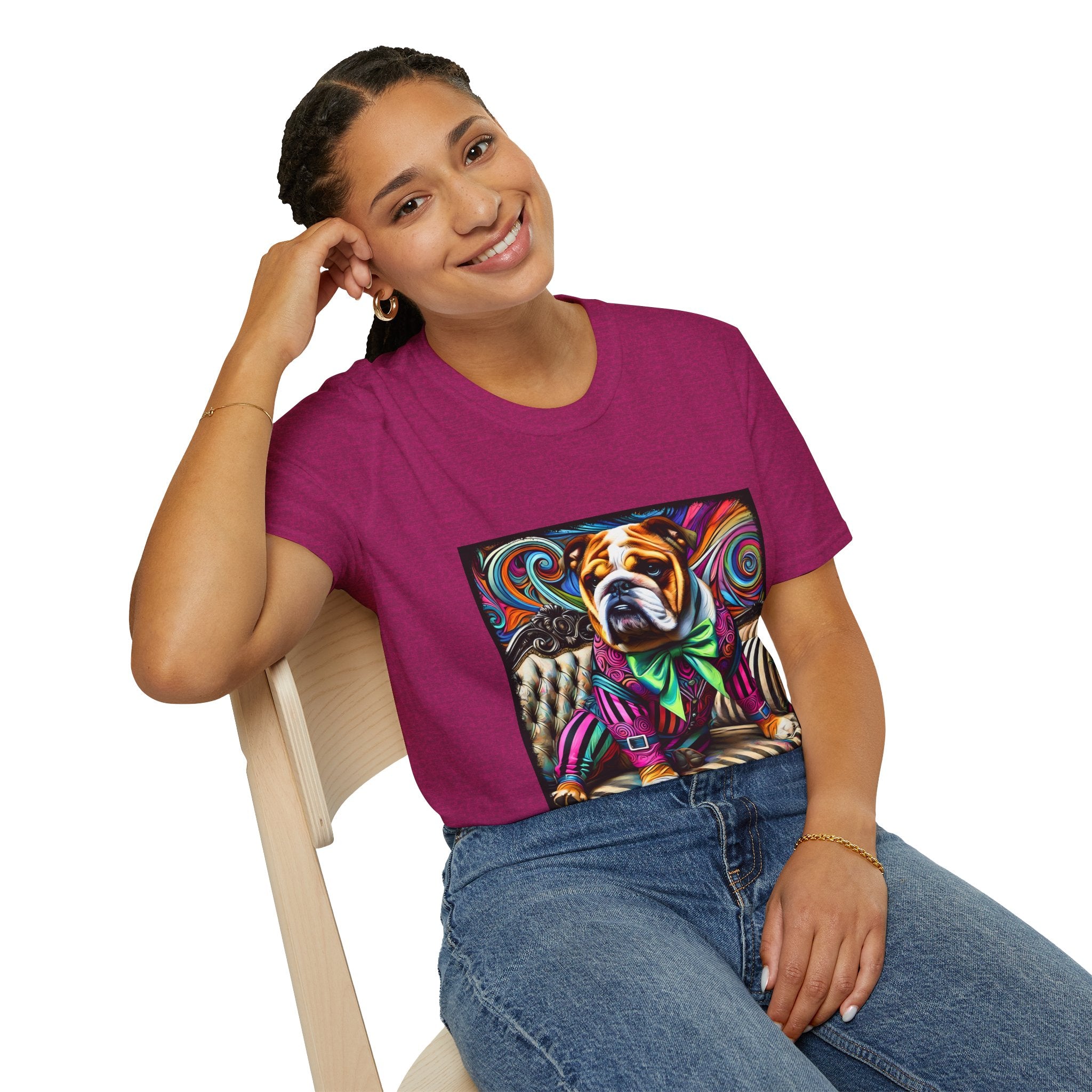 Bulldog Bold Rocker | Unisex Dog T-Shirt