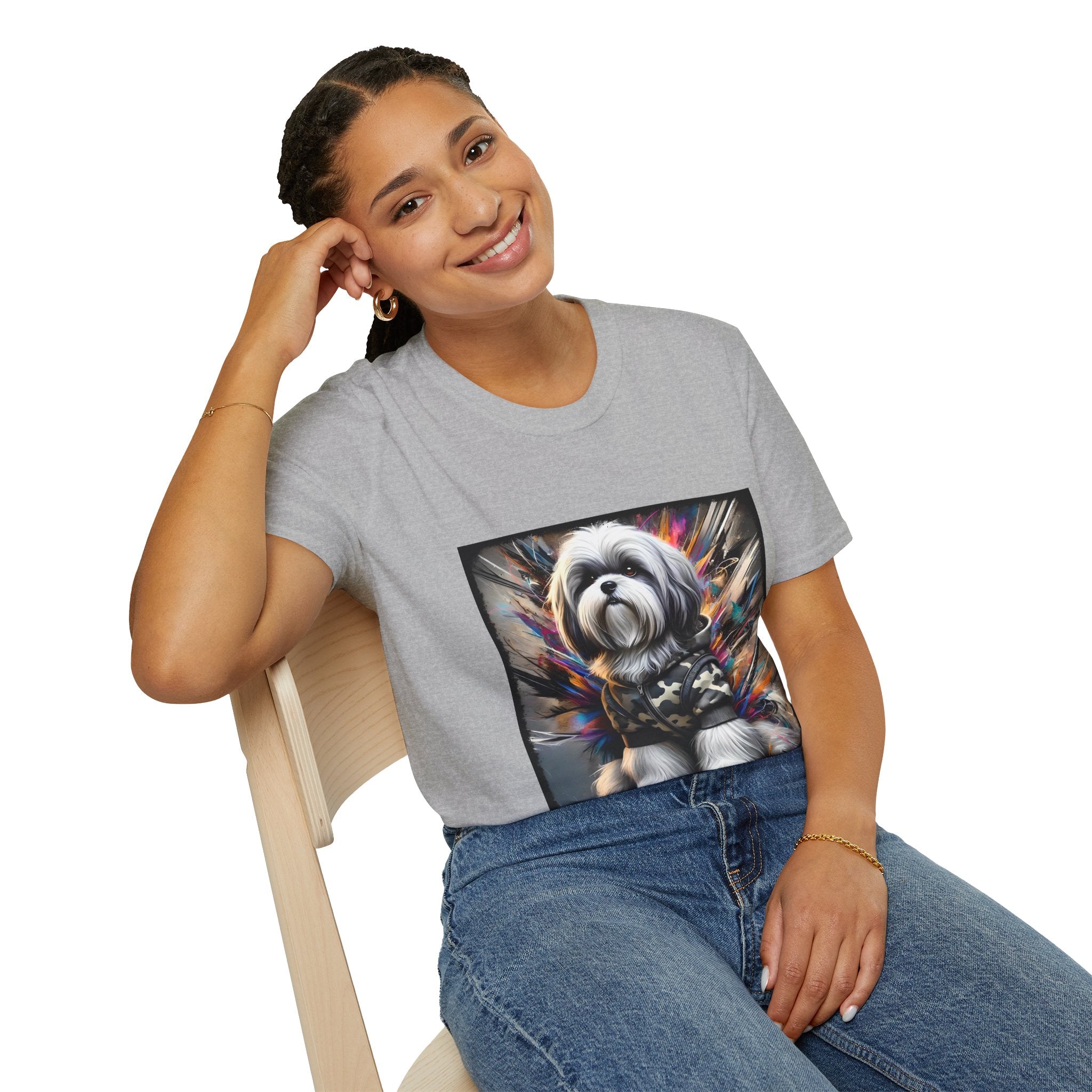 Shih Tzu Bold Camo Classic | Unisex Dog T-Shirt