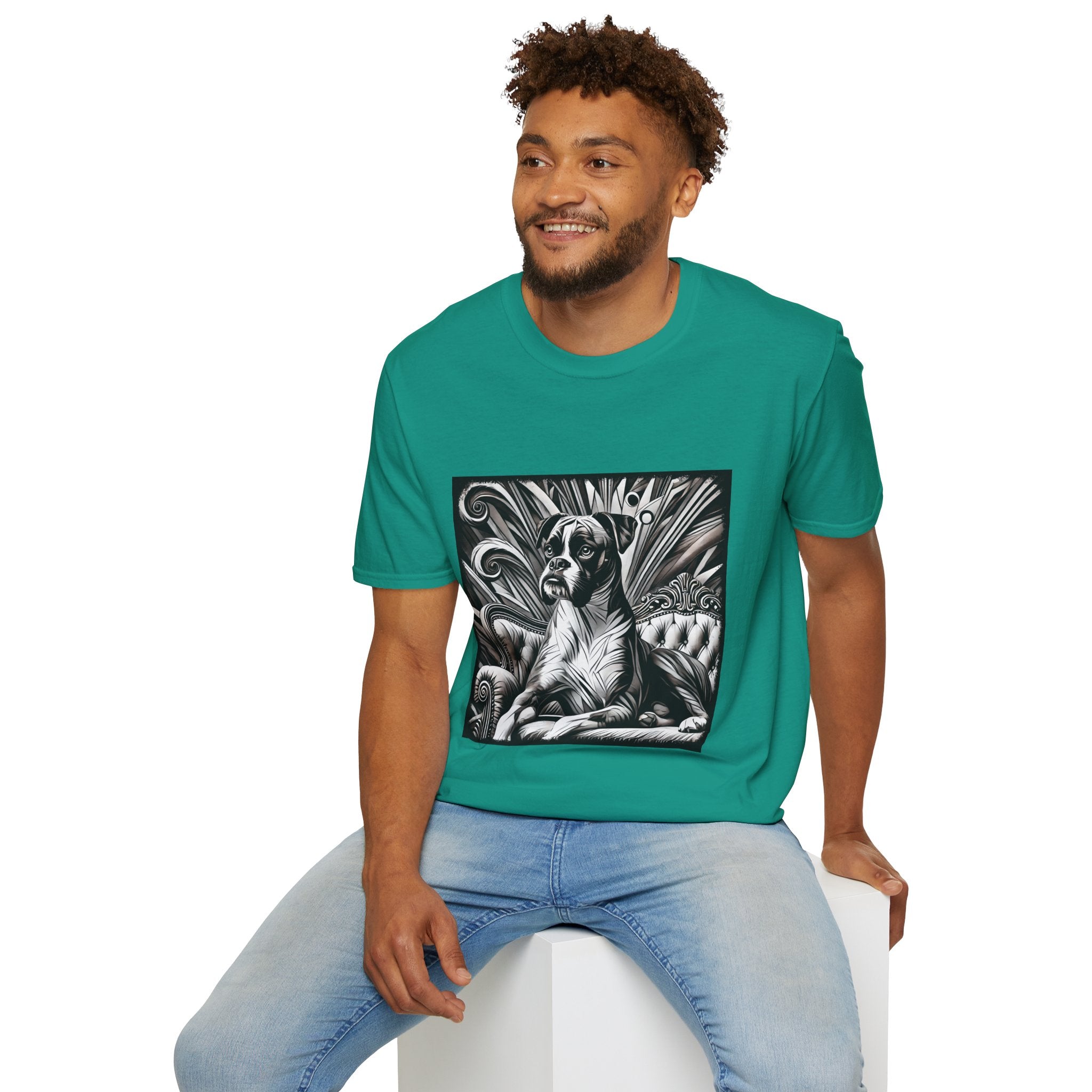 Boxer B&W Bold | Unisex Dog T-Shirt