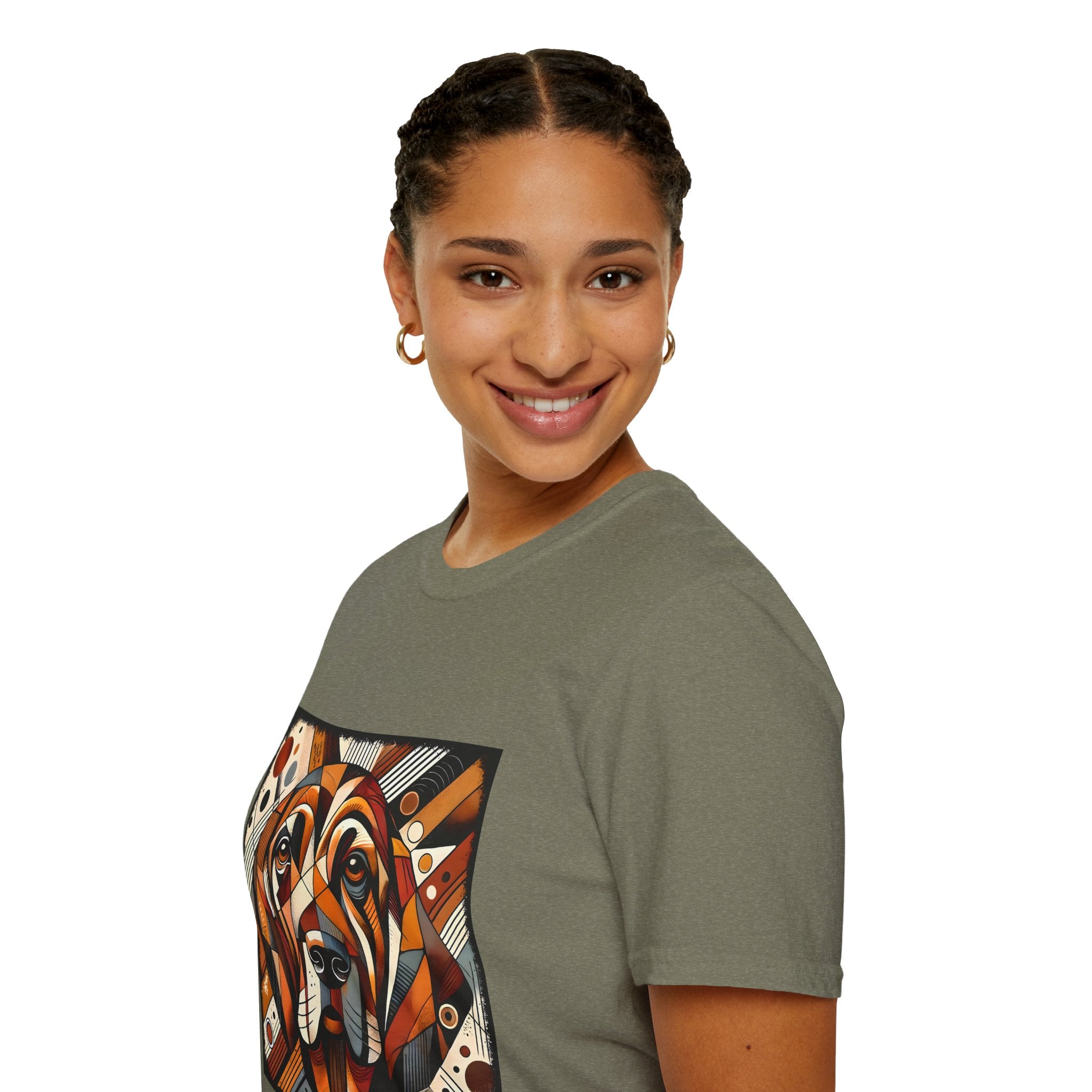Bloodhound Bold Geometric | Unisex Dog T-Shirt