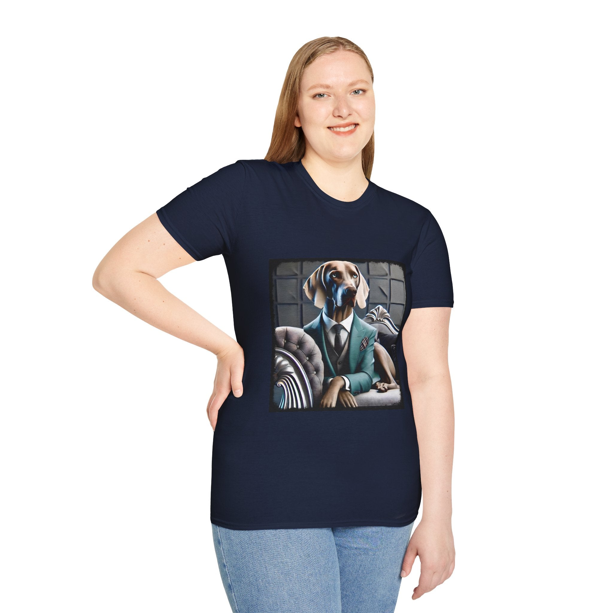 Weimaraner Teal Gent | Unisex Dog T-Shirt