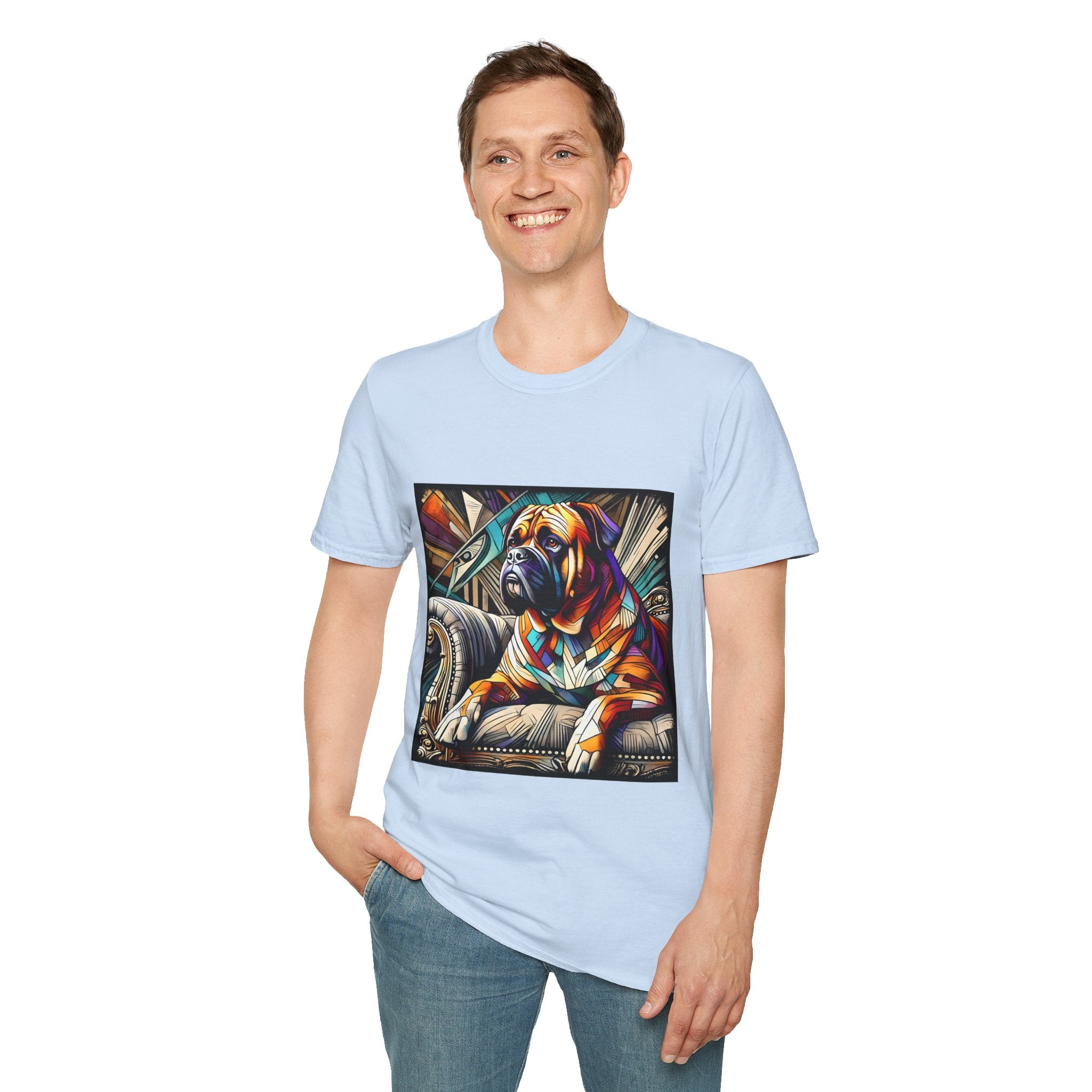 Bullmastiff Vivid Geometric | Unisex Dog T-Shirt