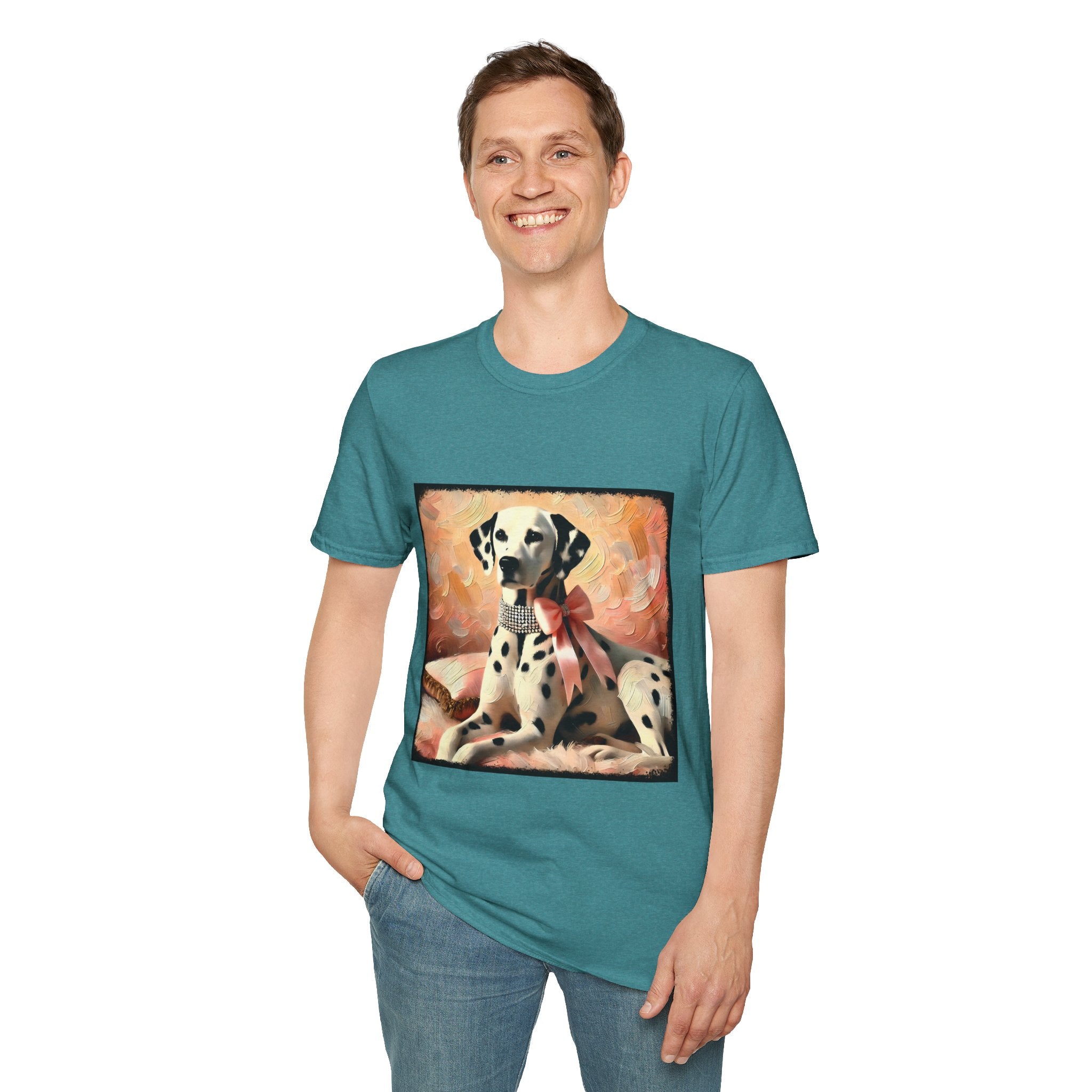 Dalmatian Diamond Bow Classic | Unisex Dog T-Shirt