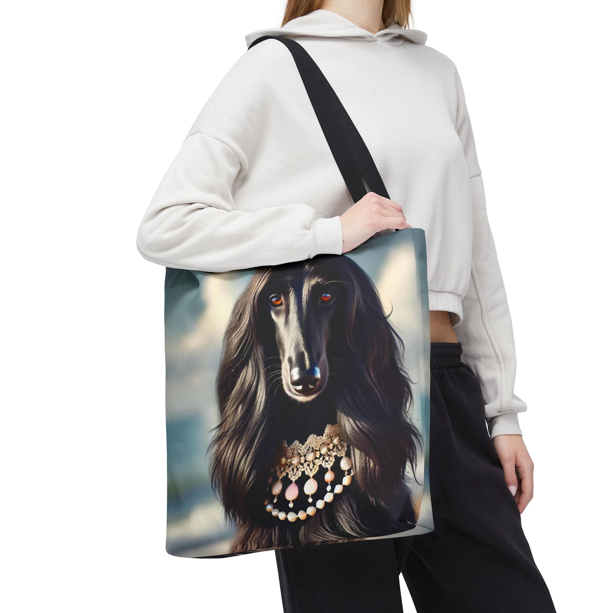 Afghan Hound Tote Bag | Beach Bombshell Dog Lover Gift